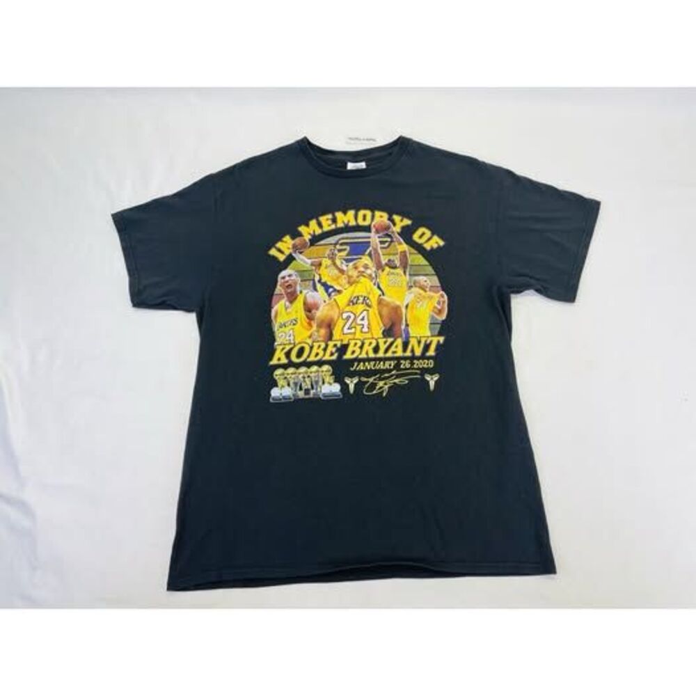 Kobe & Gianna Bryant Black T Shirt Medium Lakers Kobe Memory Mamba Delta Pro RIP
